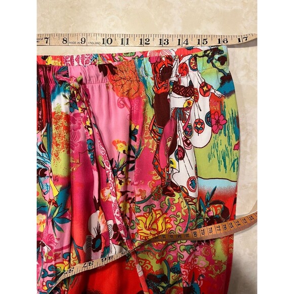 Natori Women’s PJ Set  Sz L Stunning Asian Floral Light  Loose Fit Pajama - Picture 10 of 15